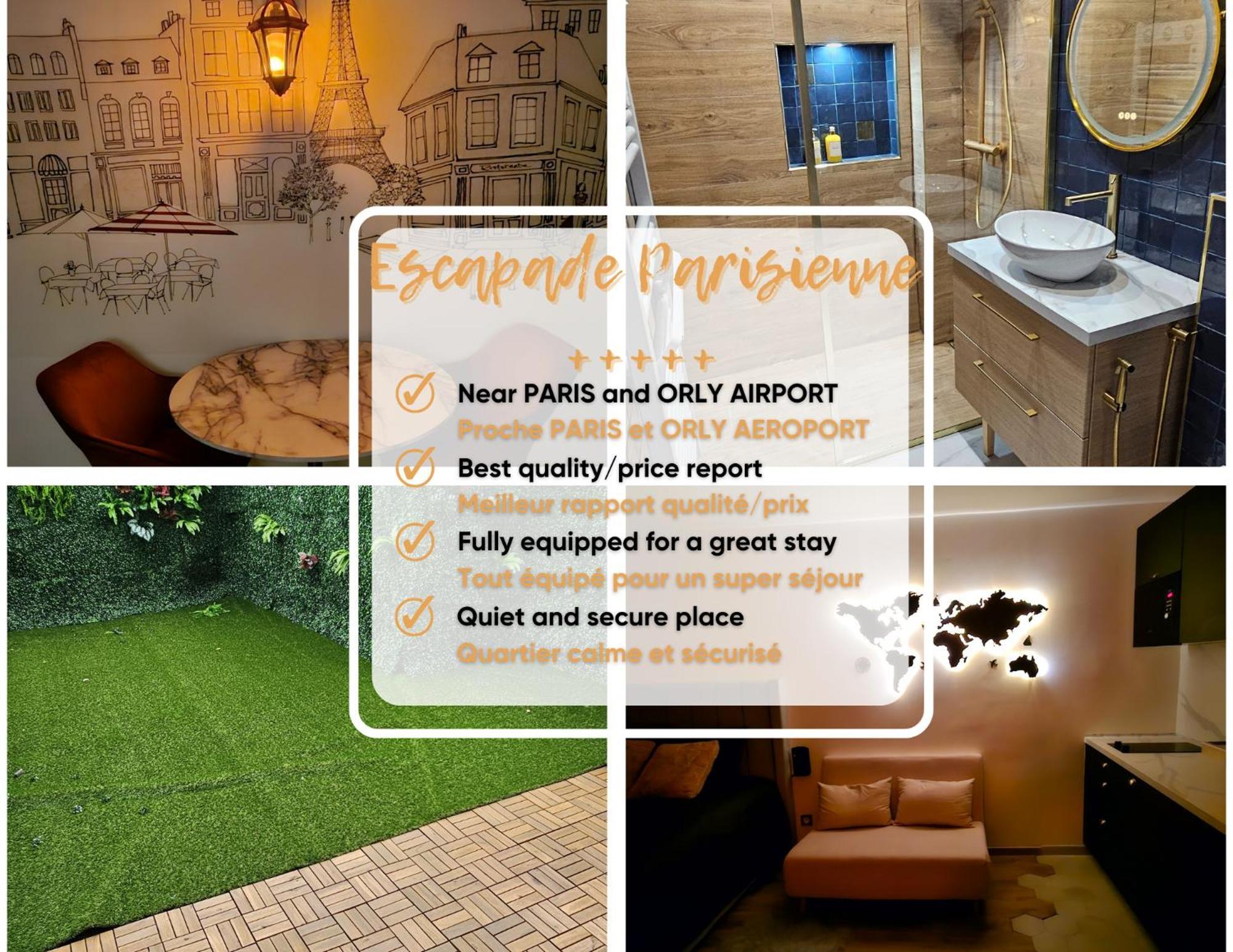 Escapade Parisienne - Paris Orly Apartment Ngoại thất bức ảnh